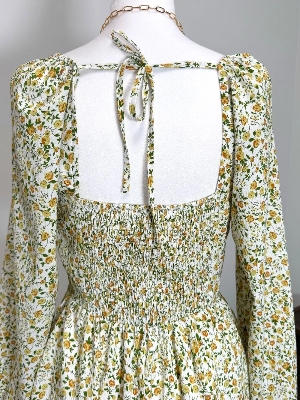 Anthropologie Coquette Cottagecore Floral Corset Mini Dress NWT L Flowy - Picture 12 of 13